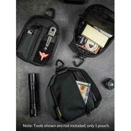 VIPERADE VE35 Small EDC Pouch, Tactical Keychain Pouch, EDC Pocket Organizer for Men, Small EDC Organizer Pouch, Mini Coin Pouch Purse, Utility Zipper Pocket Organizer Pouch