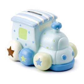 Mousehouse Gifts Kids Train Piggy Bank Money Box Gift for a Boy or a Girl