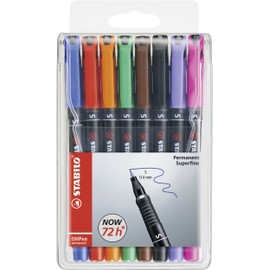 STABILO STABILO - Folienstift - OHPen universal - permanent superfein - 8er Pack - mit 8 verschiedenen Farben