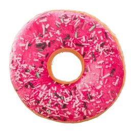 King's Arm Real Donut Cushion, Donut Pattern, Donut Goods, Donut Goods, 3D Realistic Donut Shaped Cushion (Chip Strawberry)