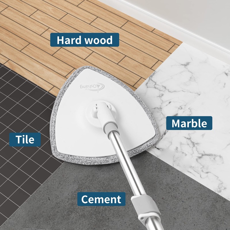 Oshang Spin Mop OG5 Mop Heads Pads Refill 2 Pack,