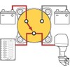 Blue Sea Systems 9001E e-Series Compact Battery Switch 4 Position