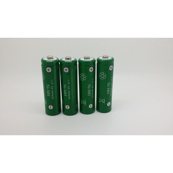 8 pieces AA 600mAh Ni-Mh Rechargeable Battery Garden Solar Landscape