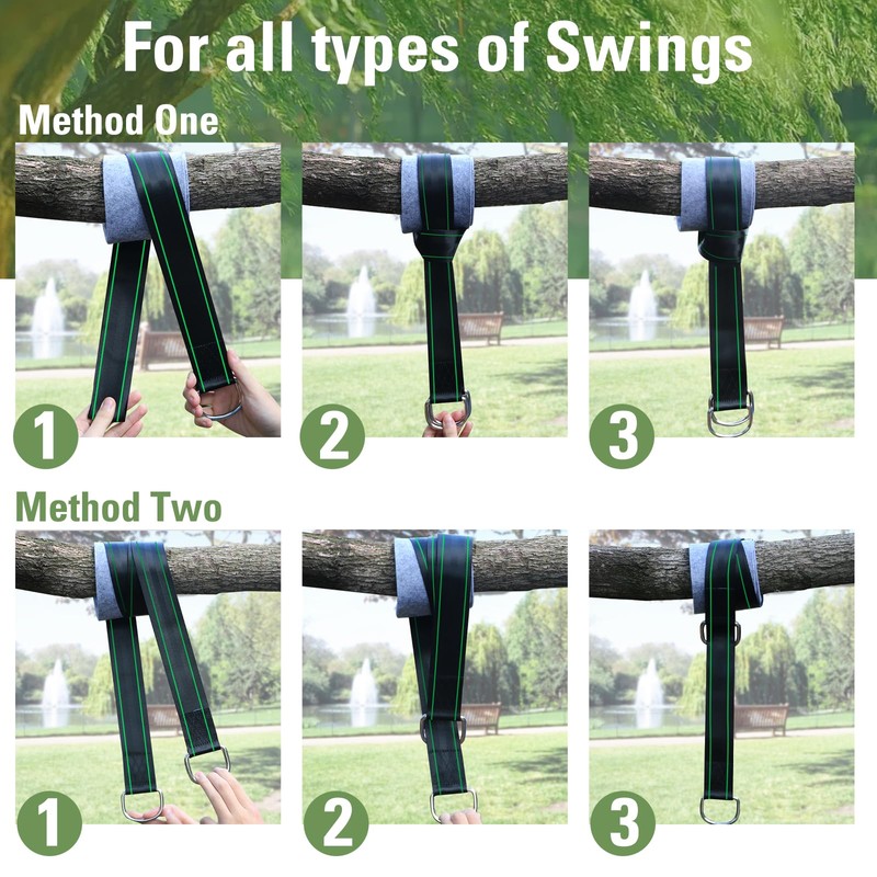 CENOVE Swing Attachment 2 x 150 cm, Tree Swing Strap