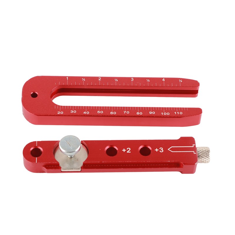 165mm Aluminum Alloy Woodworking Scribing Ruler Adjustable Metal Circle Drawing