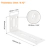 uxcell L Corner Braces, 2Pcs 120x40x60mm - Stainless Steel Adjustable