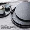 Wooden Round Tea Cup Tray Round Originality Fruit Palte Tableware