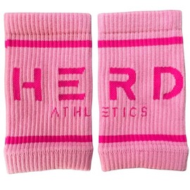 Cotton Wrist Sweatbands – Absorbent, Stretchable Bands for Men & Women – Sweat-Wicking, Anti-Chafing Support for Weightlifting, Functional Training, WODs, Tennis, Running, Fitness (Pink)