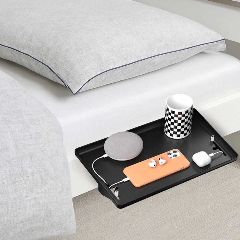 Packool Bedside Shelf for Bed, Large Bed, Side Table Tray