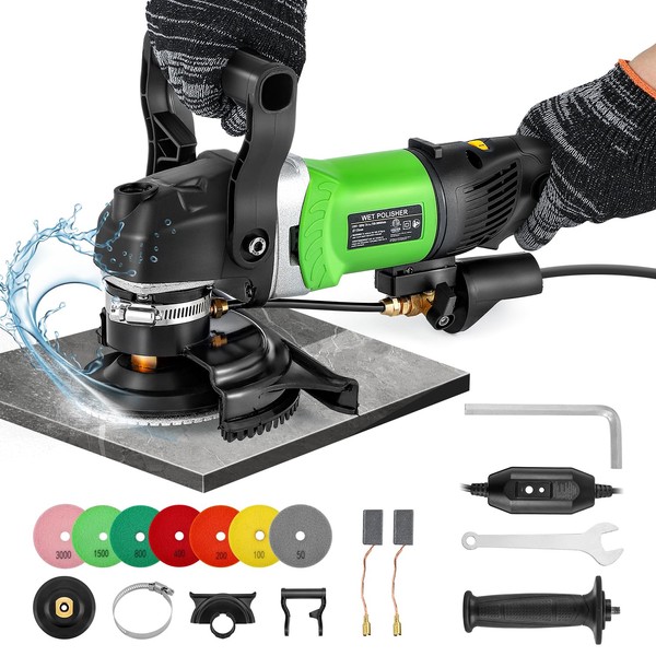 Antstone Wet Polisher 800W 6 Variable Speed 4'' Electric Granite