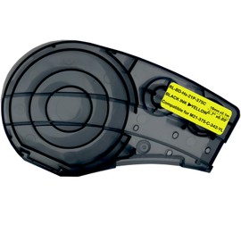 PIZAIE Heat Shrink Tubing Label Tape Compatible for M21-375-C-342-YL Black on Yellow Compatible with M210, M210-LAB, M211, BMP21-PLUS/LAB Label Printers, 0.7" Width, 6.89' Length