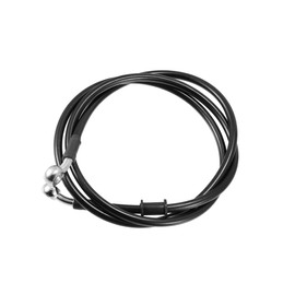 Motoforti 55.12" Length 10mm ID Motorcycle Hydraulic Brake Line Oil Hose Pipe Stainless Steel Braided Cable for ATV Motocross Sport Bikes Black Long-lasting