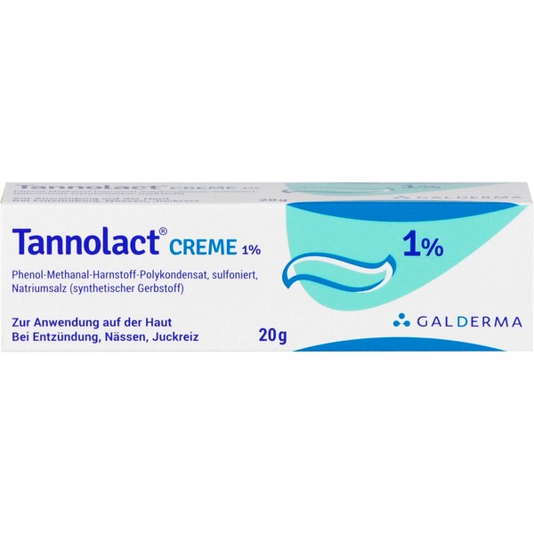Tannolact Creme 1 % bei Entzündung, Nässen, Juckreiz, 20 g Cream