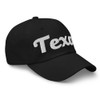 Merch Town Texas Hat Embroidered Texas Dad Hat Cursive Font