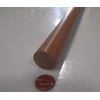 Micarta Canvas CE Phenolic Round Rod 1.00" (1") Diameter x