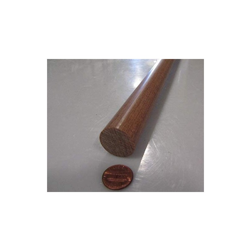 Micarta Canvas CE Phenolic Round Rod 1.00" (1") Diameter x