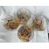 Murano NWT Murano Confetti Mosaic Glass Cup Yellow Splatter Spots