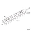Sanwa Supply TAP-SH3625MG3P Shutter Tap (3P, 6, 8.2 ft (2.5