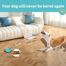 Dog Rope Toy with Suction - Perfect Dog Toys for Aggressive Chewers - 2 Ropes Nearly Indestructible Dog Toy & Suction - Stimulating Dog Toys for Large & Small Dogs - Puppy Chew Toys to Keep Them Busy