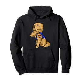 Golden Retriever Dog Love Dad Puppy Owner Pullover Hoodie