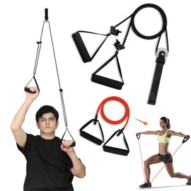 Shoulder Pulley for Physical Therapy, Pulleys for Shoulder Rehab, Shoulder Pulley Over Door, Improve Flexibility Stretching, Range of Motion, Resistance Bands for Physical Therapy