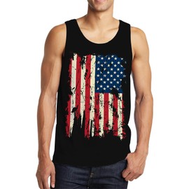 Idgreatim Mens Tank Top Tees Cute Fitness Workout Sleeveless Tops Cool Running T Shirts for Beach Holiday L