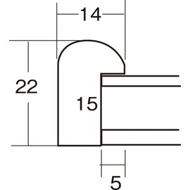 large frame natural 8 cut size