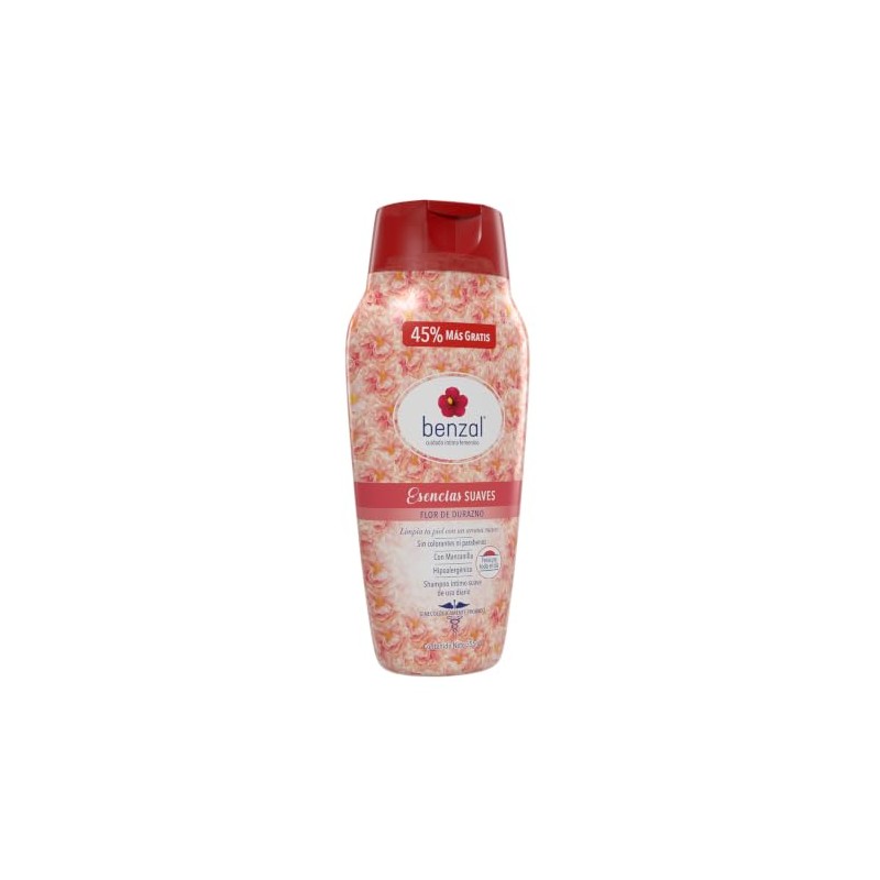 Benzal Wash Jabon Intimo Femenino Durazno Esencias Suaves 355ml