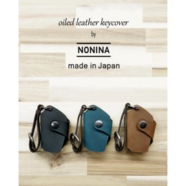 [NONINA] Key Case, Key Cover, Key Cover, Oil Leather for Toyota RAV4 C-HR Prius 50 Series Corolla Sports Camry 70 Series Land Cruiser Prado Late 150 Crown 220 Series 86 ZN6, Black