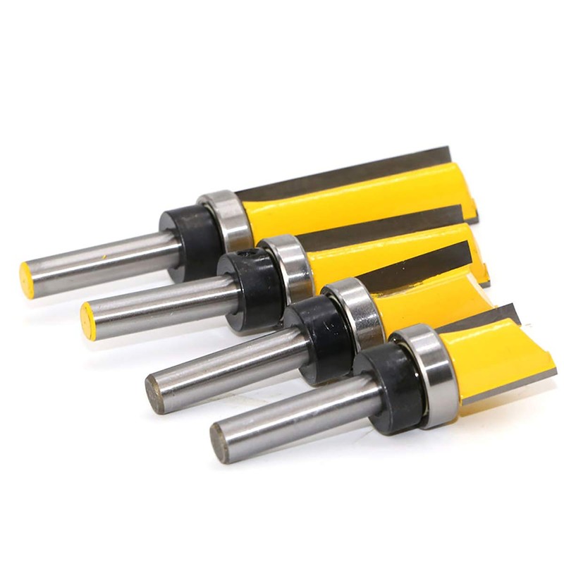 8mm Shank Flush Trim Pattern Template Router Bit Set, Top