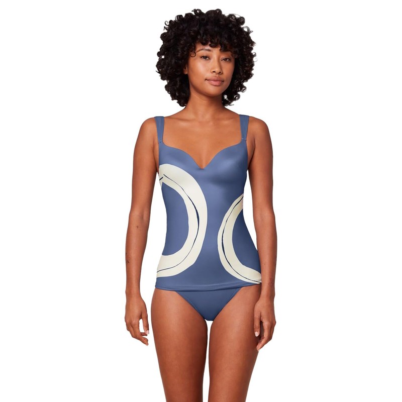 Triumph Women's Summer Allure Wp Tankini top, Blue Combination, 10/C