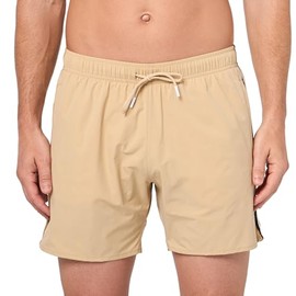 BOSS, Iconic Stripe Swim Trunks, Dessert Beige, M