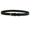 Winners Outer Wear Leather Belt with Stirrup Buckle, Black, 36"