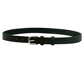 Winners Outer Wear Leather Belt with Stirrup Buckle, Black, 36"