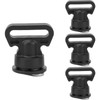SEIWEI 4 Pcs Kayak Rail Bracket Tie Down Straps Vertical