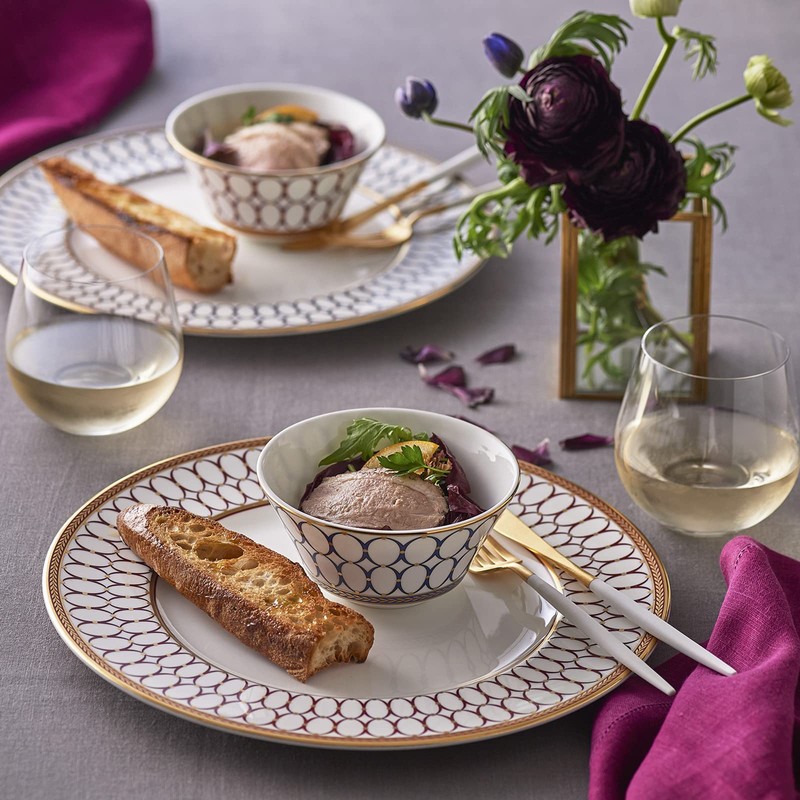 Wedgwood 1064092 Renaissance Gold Bowl Plate, 4.3 inches (11 cm),