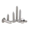 BOZONLI M4 Mushroom Head Self Tapping Screws Wood Screws Pan