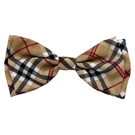 Huxley & Kent Bow Tie for Pets | High Street Plaid (Large) | Bow Tie Collar Attachment | Fun Bow Ties for Dogs & Cats | Cute, Comfortable, and Durable | H&K Bow Tie