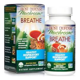 Host Defense Mushrooms Breathe 60 Ct Sabor Sin Sabor