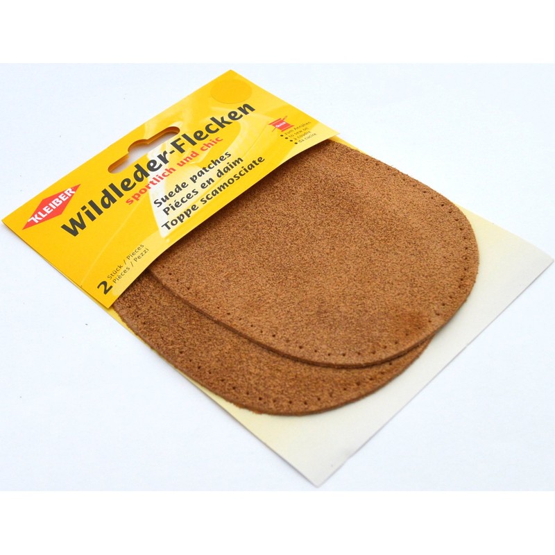 Kleiber 12 x 10 cm Oval Suede Leather Patches, 1