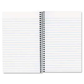 National 33360 3 Subject Wirebound Notebook College Rule 6 x 9 1/2 White 150 Sheets