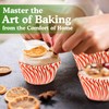 Regency Wraps Greaseproof Baking Cups, Red Pisa Stripe, Standard, 40