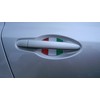 Fiat 500 Italian Flag Car Auto Door Handle Trim Molding