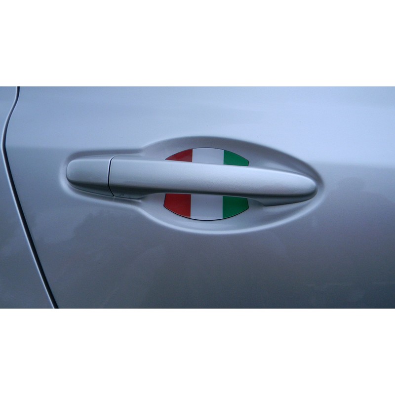Fiat 500 Italian Flag Car Auto Door Handle Trim Molding