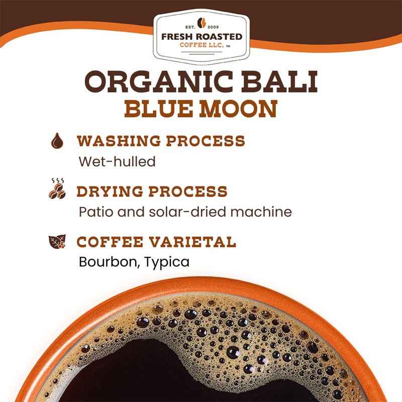 Fresh Roasted Coffee, Organic Bali Blue Moon | USDA Organic,