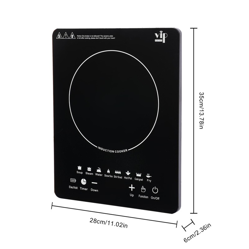 BANLICALI Induction Cooktop, 750W Portable Electric Induction Stove with Touch