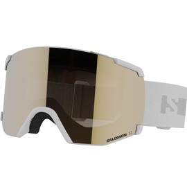 Salomon S/view Access Unisex Skiing Snowboarding Goggles - Extended Field of Vision, Reduces Eye Fatigue and Glare, No More Fogging - White, One Size