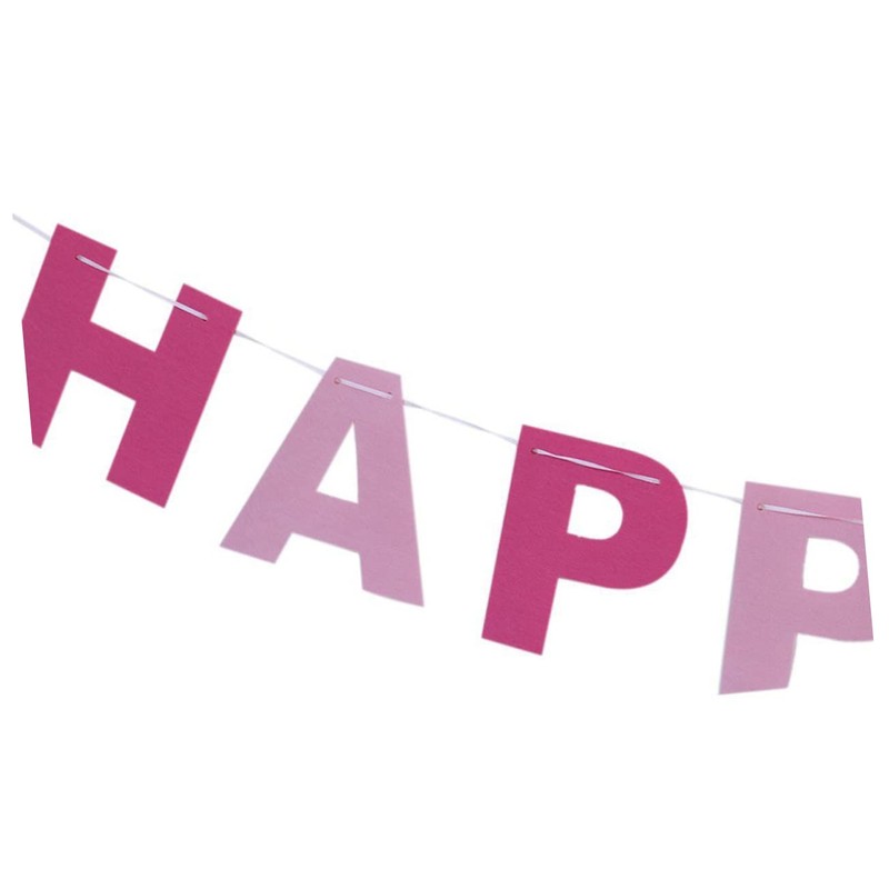 jojofuny 2pcs Birthday Party Bunting Wedding Bunting Tool Vintage Style