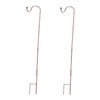 Totority 2Pcs Iron Shepherd Hooks for Outdoor Use Durable Resistant