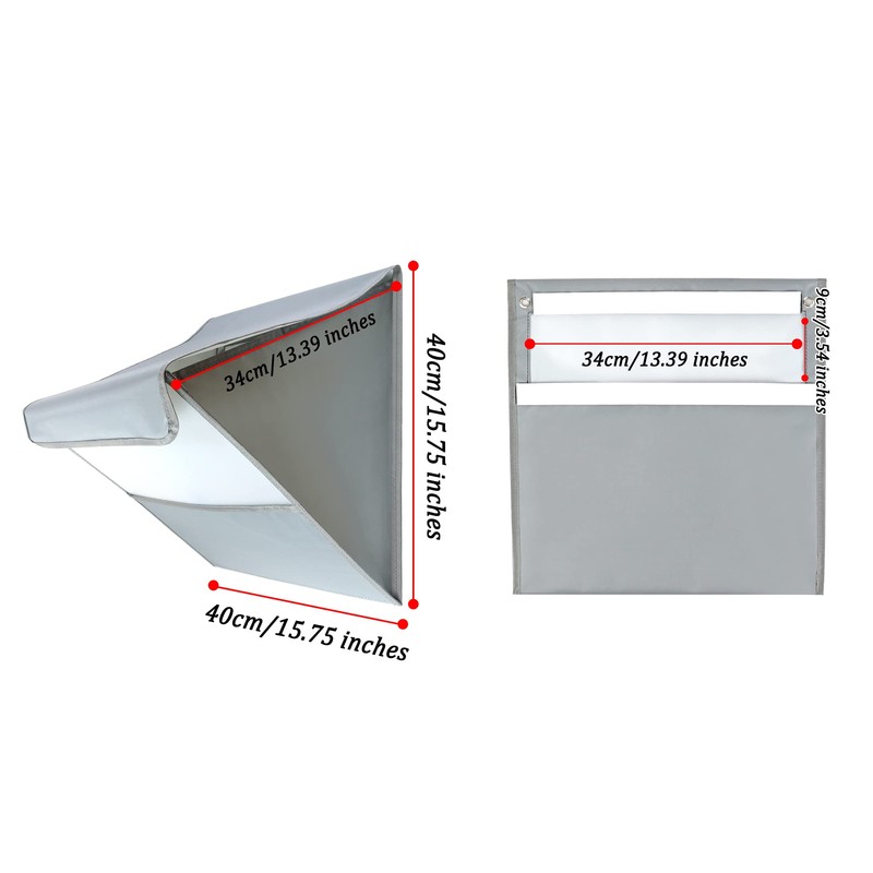 Mail Slot Catcher for Door Mail Slot, Grey Mail Catcher